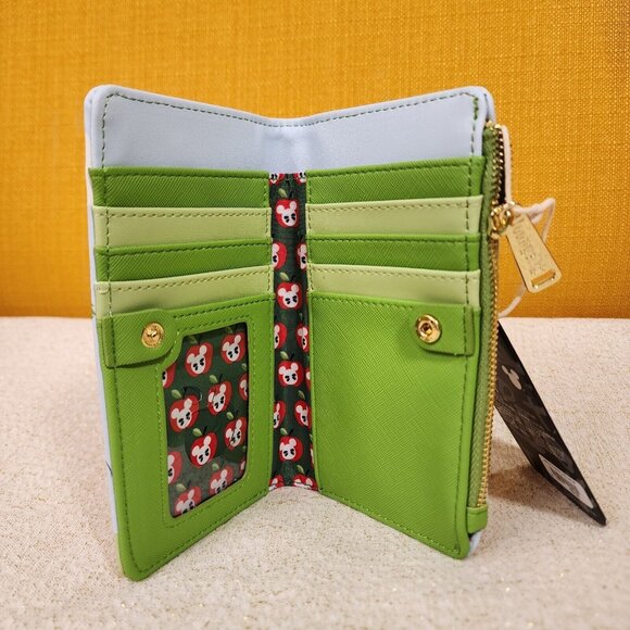 Loungefly Disney Mickey Mouse & Friends Apple Picking Tree Autumn Flap Wallet - Picture 10 of 12